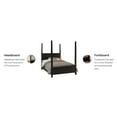 thumbnail image 3 of Homestyles Bedford Black King Poster Bed, 3 of 6