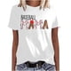 thumbnail image 2 of Fiudx Ofertas Flash Artículos En Oferta Mujer Casual Verano Impresión Manga Corta Cuello Redondo Suelta Camiseta Blusa Tops, 2 of 5