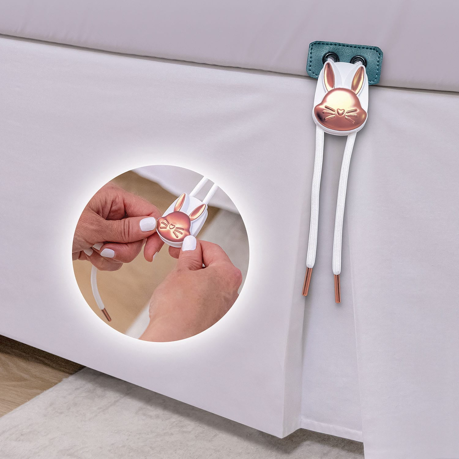 Bed Bunny Fitted Bed Sheet With Built-In Compression Cord Locks On Mattresses & Won’t Slip