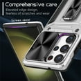 thumbnail image 6 of Allytech Galaxy S23 FE Case with Ring Holder Stand, Shockproof Hybrid Rugged Heavy Duty Protective Compatible with Car Mount Bumper Phone Case for Samsung Galaxy S23 FE - Silver, 6 of 10