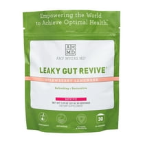 Dr. Amy Myers Leaky Gut Revive Powder for Leaky Gut Repair – L-Glutamine Powder To Support Constipation, IBS, Diarrhea, Bloating, Gas, SIBO – Plant Based Supplement For Gut Health, Strawberry Lemonade