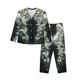 thumbnail image 1 of Balery Floral Angelic White Wings Conjunto de Pijama con Estampado para Mujer, Conjunto de Dos Piezas con Manga Larga, Ropa de Dormir Suave con Bolsillos, Pijamas Cómodos-XX-Large, 1 of 7