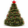 Tree Hat One Luo Fashion Christmas Tree Hat for Adults, Tinsel Holiday Party Hat ...