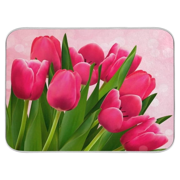 Ybomd,Door Mat Entryway Floor Mat,Spring Flowers Front Doormats Non-Slip Welcome Mat,Kitchen Rugs Outdoor Indoor Entry Rug for Kitchen Bedroom Porch Bathroom
