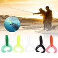 thumbnail image 4 of 50 Uds Señuelos de Pesca Artificiales de Goma Suave Doble Cola 5 Colores YUNYI BRAND, 4 of 8