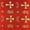 Red / Gold, variant on Metallic Clerical Church Cross Brocade Fabric 58/60" Wide Sold By The Yard Many Colors (White / Silver)