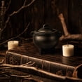 thumbnail image 6 of Clearance! Halloween Decorations Indoor - Iron Witch Cauldron With Lid Side Handles 3 Legs Black Mini Cauldron Pot - Hocus Pocus Party Decor for Home Table Mantel Kitchen Room, 6 of 6