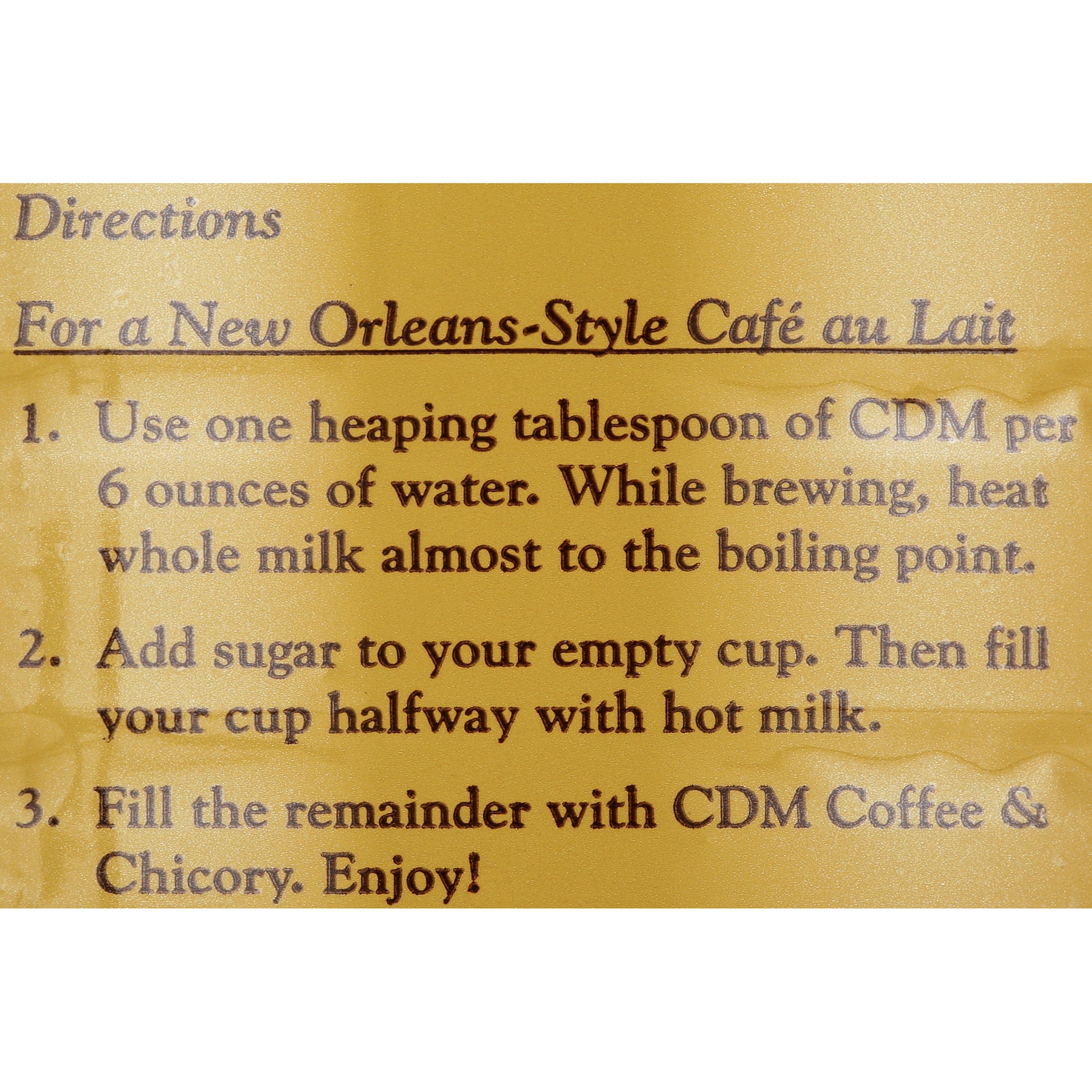 CDM Coffee & Chicory Regular Grind, 34.5 oz Can