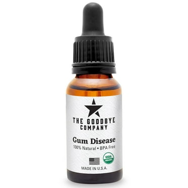 The Goodbye Company Organic Gum Disease Treatment with Neem & Clove Oils for Gingivitis, 1 Fl Oz