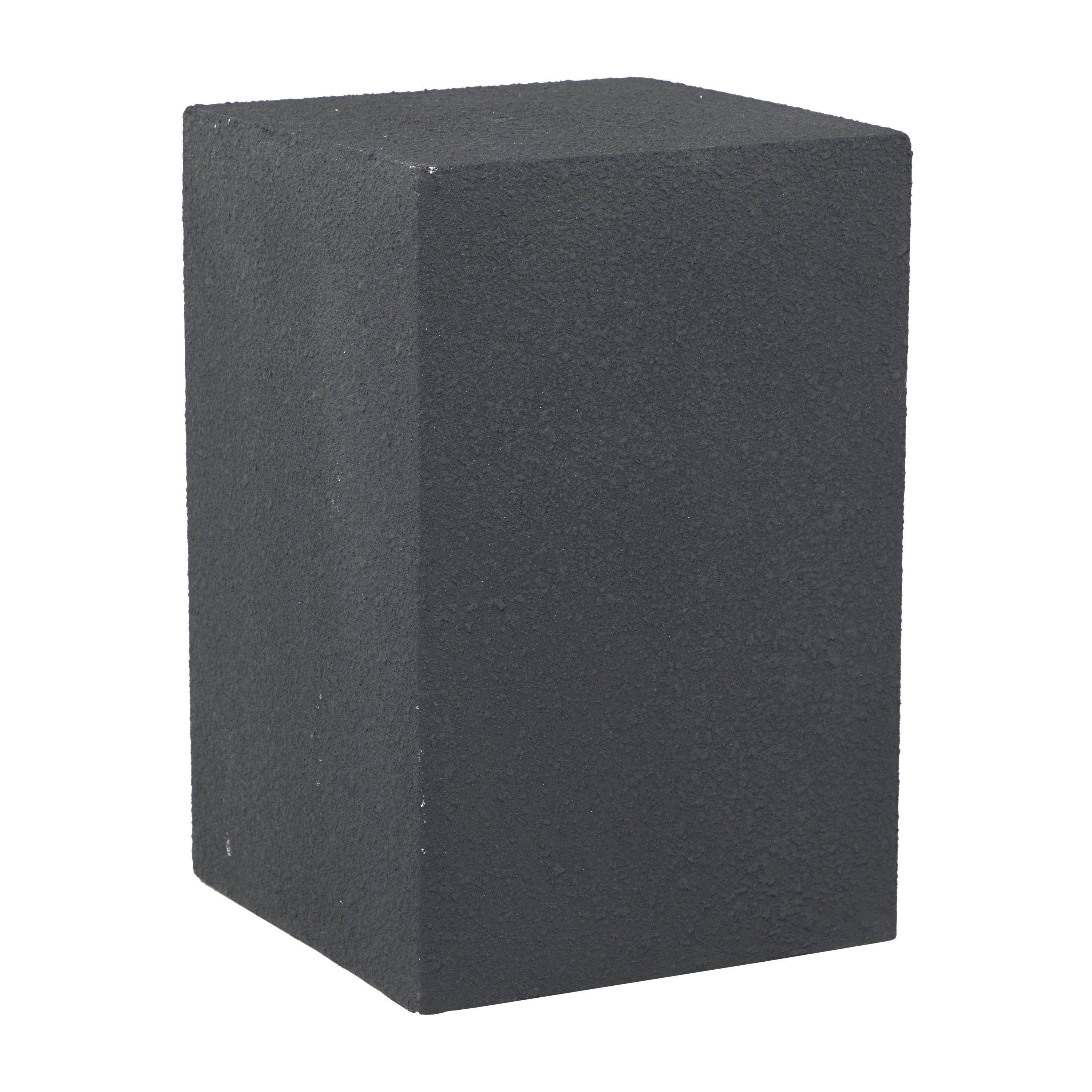 DecMode 17"W, 24"H Magnesium oxide Contemporary Stool, Black, 1-Piece