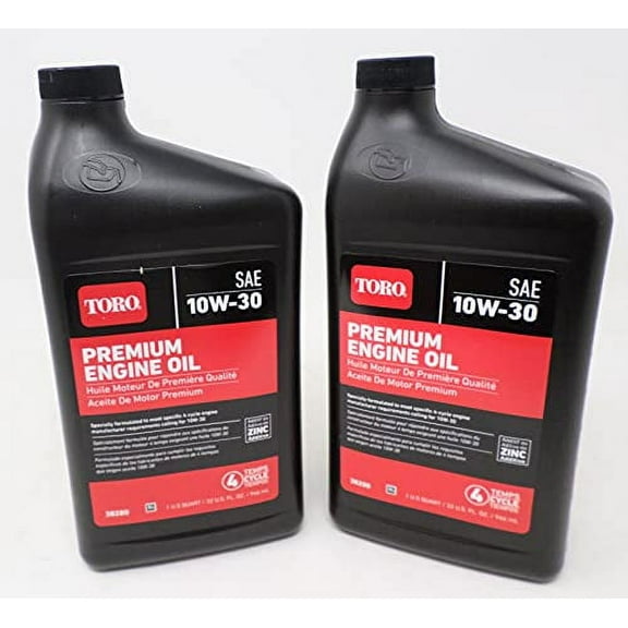 Toro 38280 (Pack of 2) SAE 10W30 4-Cycle Oil Quart