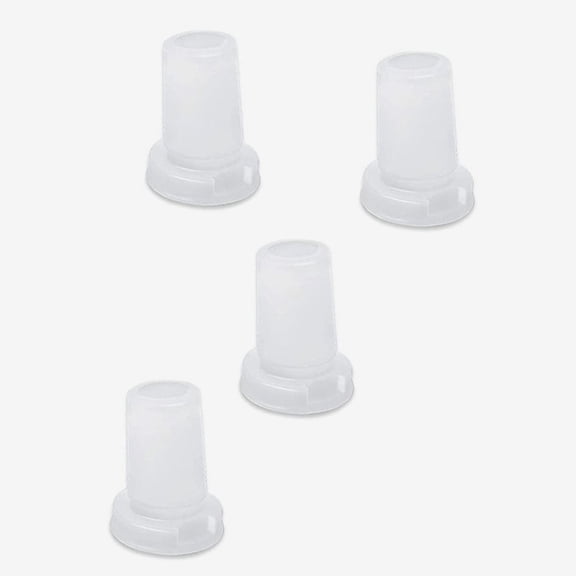 HEATSHAKING 2-Pack Silicone Water Bottle Mouthpiece Replacement Bite Valve Easy to Install White
