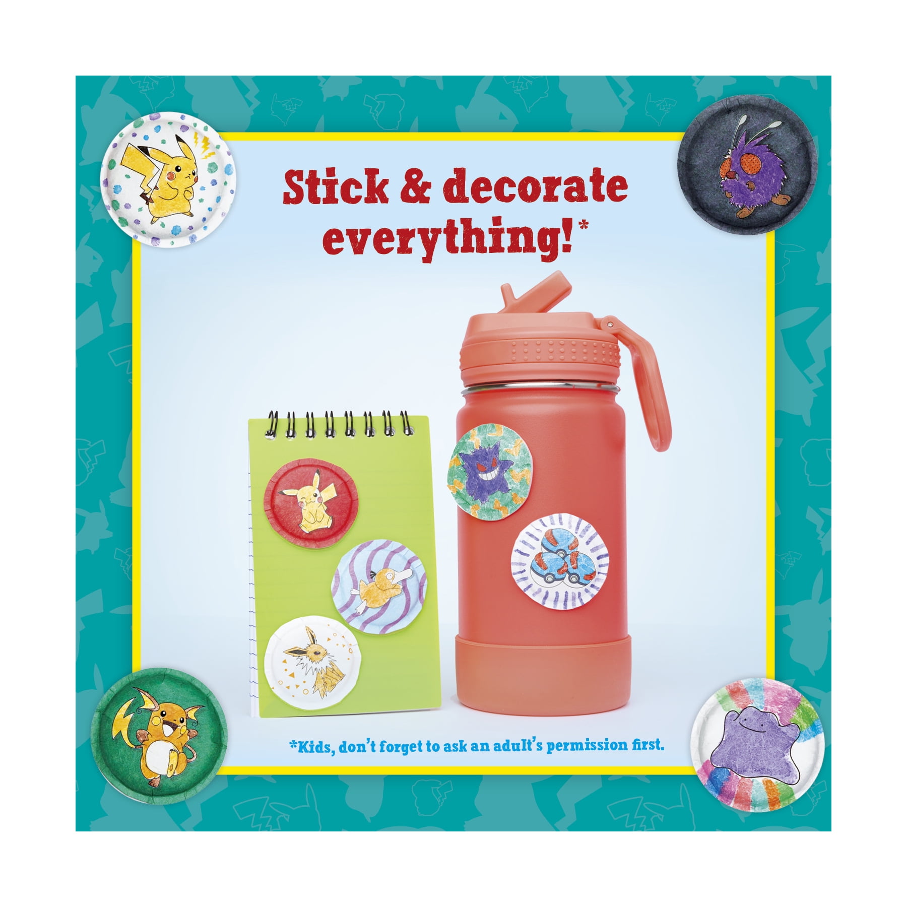 Klutz Pokemon Color-In 3D Puffy Stickers
