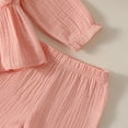 thumbnail image 6 of Xyant Baby Girl Clothes Toddler Girl Fall Winter Outfits Ruffle Long Sleeve T Shirts Top Pants Toddler Baby Clothing (Pink,6-9 Months), 6 of 6