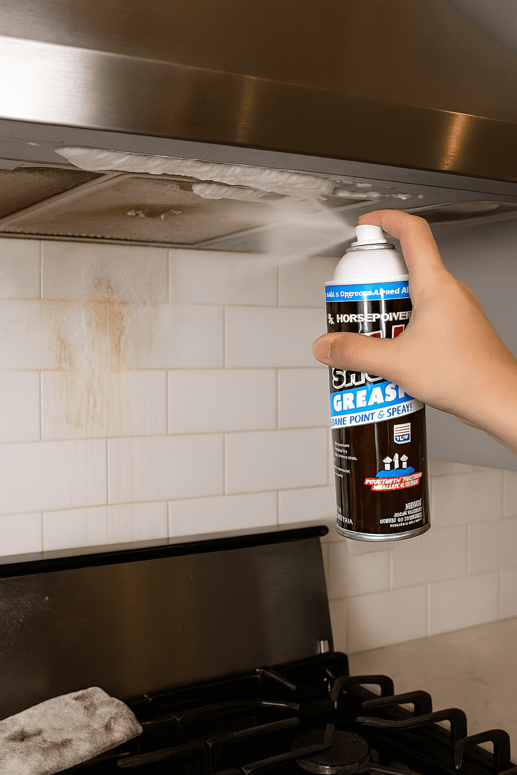 Bullshot Grease Remover, Foaming Degreaser & Grime Remover, Heavy-Duty, Residue-Free, Shake, Point & Spray