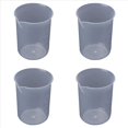 thumbnail image 1 of 4 Piezas de Vaso de Precipitados de Medicion de 50 Ml Vaso Graduado de Plastico Transparente para el Laboratorio, 1 of 5