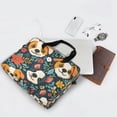 thumbnail image 5 of Laptop Bag Laptop Briefcase 15.7 x 3 x 11.8 Inches Laptop Bag Briefcases Laptop Storage Travel Laptop Bag Work Laptop Bag Cute Puppy and Little Flower, 5 of 8