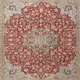 thumbnail image 1 of Ahgly Company Machine Washable Indoor Square Traditional Fire Brick Red Area Rugs, 3' Square, 1 of 7