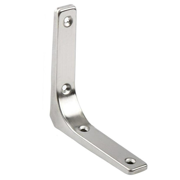 Soportes de pared para estantes, soportes para mesas de trabajo, soportes para bancos de trabajo Plata 4 pulgadas