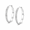 Silver-60mm, variant on VEEDOFA Silver Plated CZ Hoop Earrings for Women, Lightweight Hoops, Gift for Women