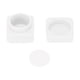 thumbnail image 1 of Ofertas Únicas 1 Pc Caja de Crema Cuadrada Doble Capa Portátil para Viajes, Campamentos, Exteriores, Gimnasio 10g-Blanco, 1 of 6