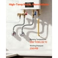 thumbnail image 4 of VEVOR Water Heater Kit, 18 Inch Length Water Heater Flex Connector, Waters Heaters Installation Kit with 3/4" FIP x 3/4" FIP Inlet & Outlet Connection for Bathroom, Kitchen, Laundry Room, Boiler Room, 4 of 9