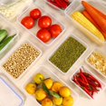 thumbnail image 4 of Hinati Clearance Refrigerator Organizer with Lids Clear Food Storage Containers Airtight Food Storage Containers Kitchen and Pantry Organization Canisters for Pantry Organization and Storage, 4 of 7