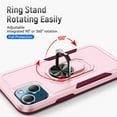 thumbnail image 3 of Nalacover Military Grade Heavy Duty Case for iPhone 14 Plus, Rugged Rotated Ring Holder Kickstand Bracket Cover with Magnetic Car Mount Soft TPU Shockproof Lens Protective Case, Purple, 3 of 8