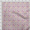 thumbnail image 4 of oneOone Viscose Chiffon Fuschia Pink Fabric Floral Quilting Supplies Print Sewing Fabric By The Yard 42 Inch Wide, 4 of 4