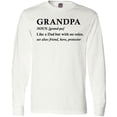 thumbnail image 3 of Inktastic Grandparents Day Grandpa Like a Dad but with No Rules Long Sleeve T-Shirt, 3 of 5
