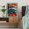 thumbnail image 5 of Fish Family Canvas Wall Art, School of Fish Wall Hanging, Housewarming Gift Modern Home Decor, 5 of 8