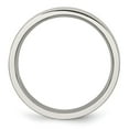 thumbnail image 2 of Auriga Fine Jewelry Stainless Steel Brushed 5 mm Flat Band for Women Size 12, 2 of 6
