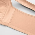 thumbnail image 3 of ZKCCNUK Women's Bras Sexy Middle-Aged And Elderly Printed Front Buckle Without Steel Ring Underwear Soft Large Size Underwear Bra Front Buckle Everyday Bras Size M-3XL, 3 of 5