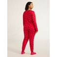 thumbnail image 4 of Joyspun Women's Pajama Top, Joggers and Socks Pajama Gift Set, 3-Piece, Sizes S-3X, 4 of 8