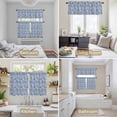 thumbnail image 6 of Blue Ocean Conch Kitchen Curtains Sets for Windows 36 Inch Length, Retro Beige Coastal Coral Starfish Rod Pocket Window Treatments Tier Curtains and Valances Set for Bedroom/Bathroom, 6 of 8