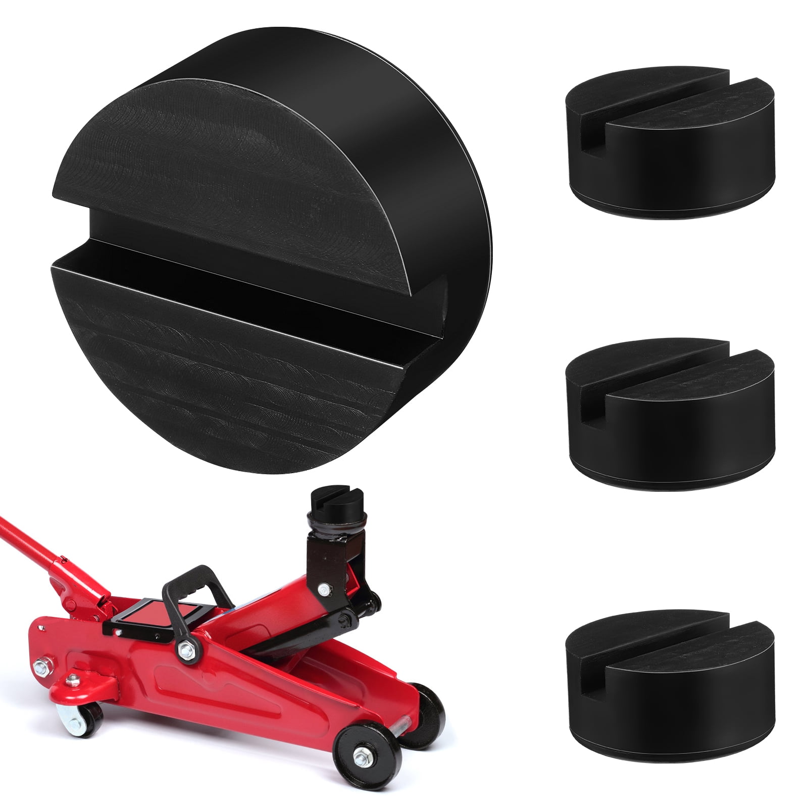 Masteelf 4 Pcs Jack Stand Pads Jack Rubber Pad Camper Jack Pads Floor Jack Pads Lift Rubber Mat For Rv Campers Cars