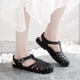 thumbnail image 3 of Sandalias con punta inferior suave para adultos, primavera y verano, zapatos planos con agujeros huecos para mujer, zapatos de gelatina, sandalias de playa, zapatos de plástico de estilo romano, 3 of 5