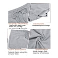 thumbnail image 4 of SAYFUT Men's Lounge Shorts Athletic Shorts Outdoor Workout Shorts Quick Dry Lightweight Gym Shorts with Pockets for Running Tennis,Up To Size 3XL Gray, 4 of 6