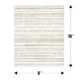 thumbnail image 3 of VUNATE 8'x10' Rugs for Living Room Washable Rugs Boho Moroccan Large Area Rug Soft Neutral Geometric Bohemian Carpet Distressed Indoor Rug for Bedroom Dining Room Office Foldable Nonslip Rug Brown, 3 of 8