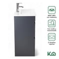 thumbnail image 2 of Gabinete Para Baño KingsHouse Mueble Lavamanos Ovalín Monomando 2 Cajones Organizador Fibra de Madera MDF gris, 2 of 7