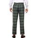 thumbnail image 3 of Pantalones de cuadros INSPIRE CHIC para hombre, con frente plano y corte recto, tamaño 30, color verde y azul marino, 3 of 5