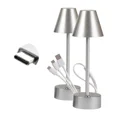thumbnail image 4 of Luminus LED Rechargeable Ambiance Table Lamp, 4-pack silver, 4 of 5