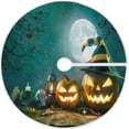thumbnail image 1 of FMSHPON Halloween Pumpkin Xmas Christmas Tree Skirt Stand Mat for Holiday Party Decoration Indoor Outdoor 48 inches, 1 of 6