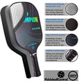thumbnail image 3 of Champion Eclipse Graphite Pickleball Paddle - Red/Yellow| Polymer Honeycomb Core, Graphite Hybrid Composite Face | Lightweight | Paddle Cover Included, 3 of 3