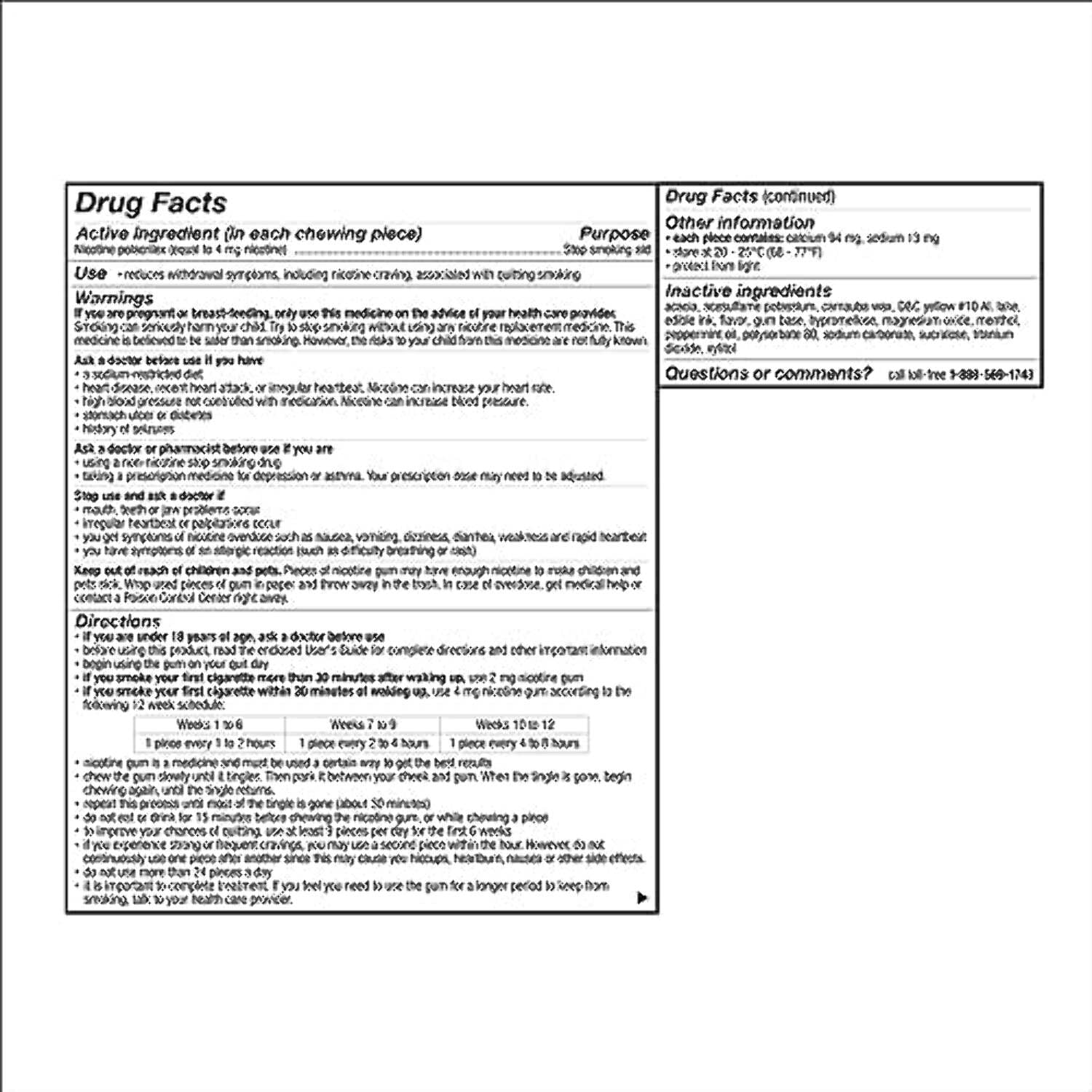 Nicorette Nicotina 4 mg J&J Caja x 30 Tabletas