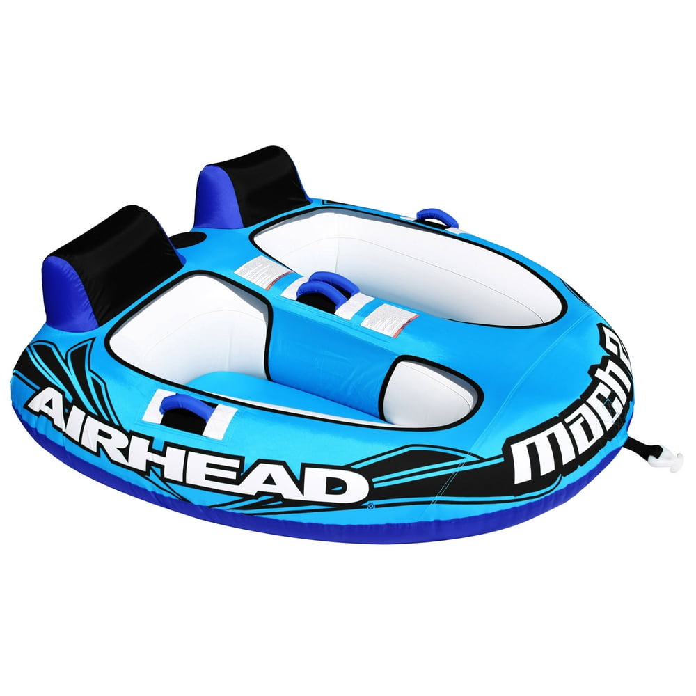 Airhead Mach 2 2-Rider Inflatable Towable Tube - Walmart.com - Walmart.com