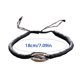 thumbnail image 5 of Minnieouse 1 Juego de pulseras trenzadas, de concha, accesorio de moda de ambiente exótico, conjuntos de joyería hechos a mano para el vestido Ropa, zapatos y accesorios Miscelánea Negro Plata Minnieouse AP009526-07, 5 of 6