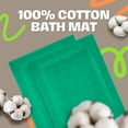 thumbnail image 2 of Premium Cotton Banded Green Bath Mats Pack of 2, 22x34 inches [Not a Bathroom Rug] - Infinitee Xclusives, 2 of 12