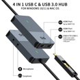 thumbnail image 2 of Divisor HDMI Giq Extended Display Dual 2K @60Hz USB 3.0/USB-C, 2 of 7