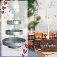 thumbnail image 2 of Autumn Alley Galvanized Farmhouse Tiered Tray Display Stand, 2 of 9